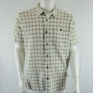 Patagonia Short Sleeve Button Up Shirt‎ Mens XL Organic Cotton